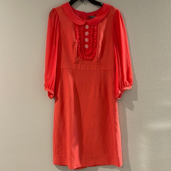 Boden Dresses & Skirts - The Boden Collection silk/linen Peter Pan collared dress